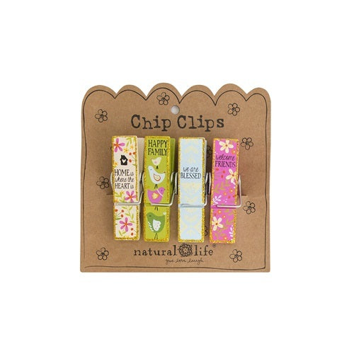 Chip Bag Clips (Pack of 4) Happy Family Set
