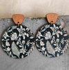 Earrings - Decorative Print / Wooden