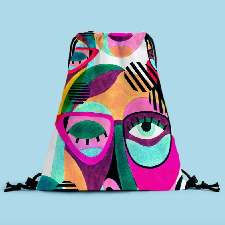 Abstract Design Material Backpack