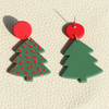 Christmas Tree Acrylic Earrings