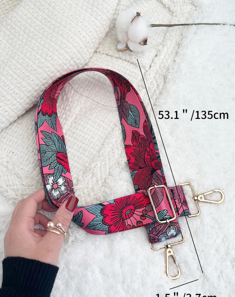 Floral Graphic Bag Strap (Adjustable)