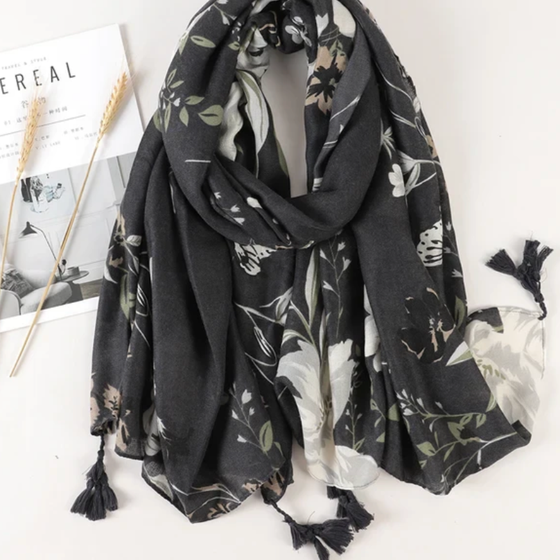 Floral Pattern Scarf