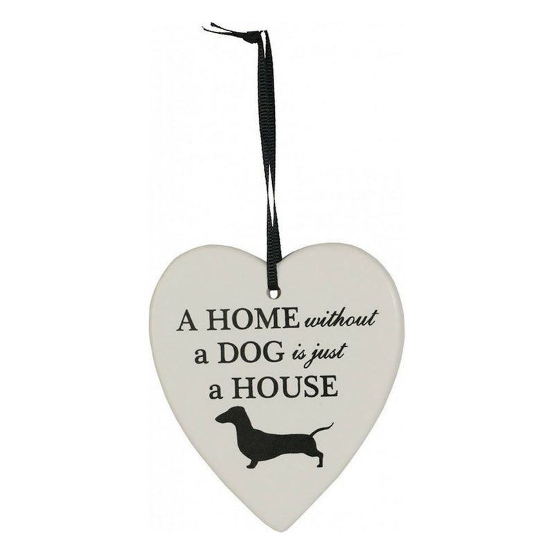 Christmas Ornament  (Heart Shape Sausage Dog)