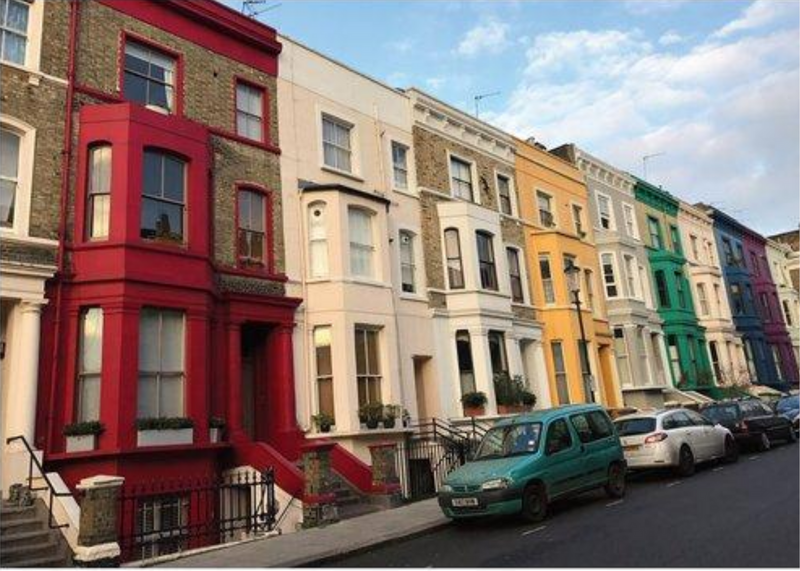 A2 Matte Print "Notting Hill" (Landscape)