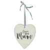 Christmas Ornament  (Heart Shape Love You Mum)