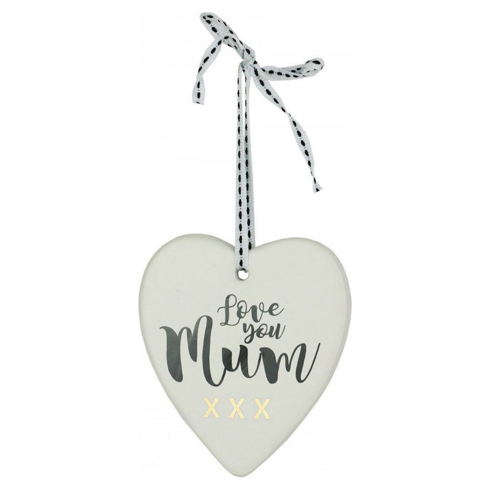 Christmas Ornament  (Heart Shape Love You Mum)