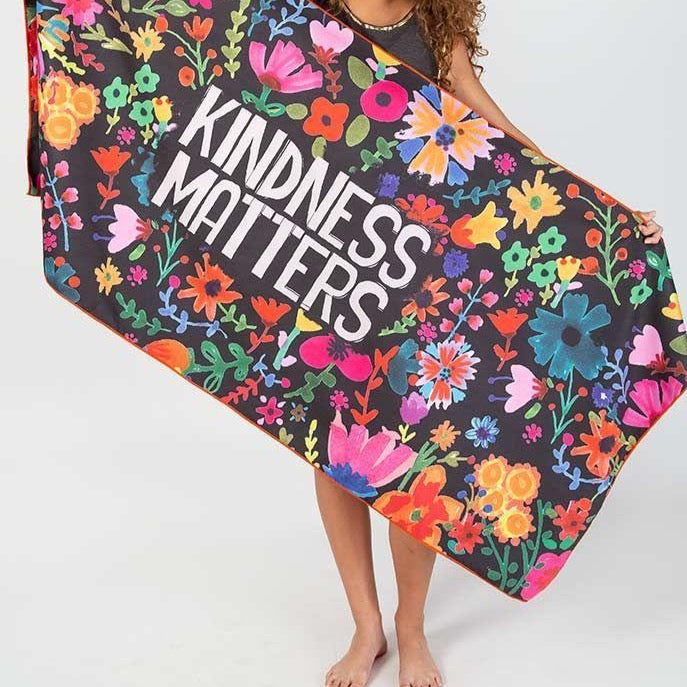 Microfibre Beach Towel (Kindness Matters)