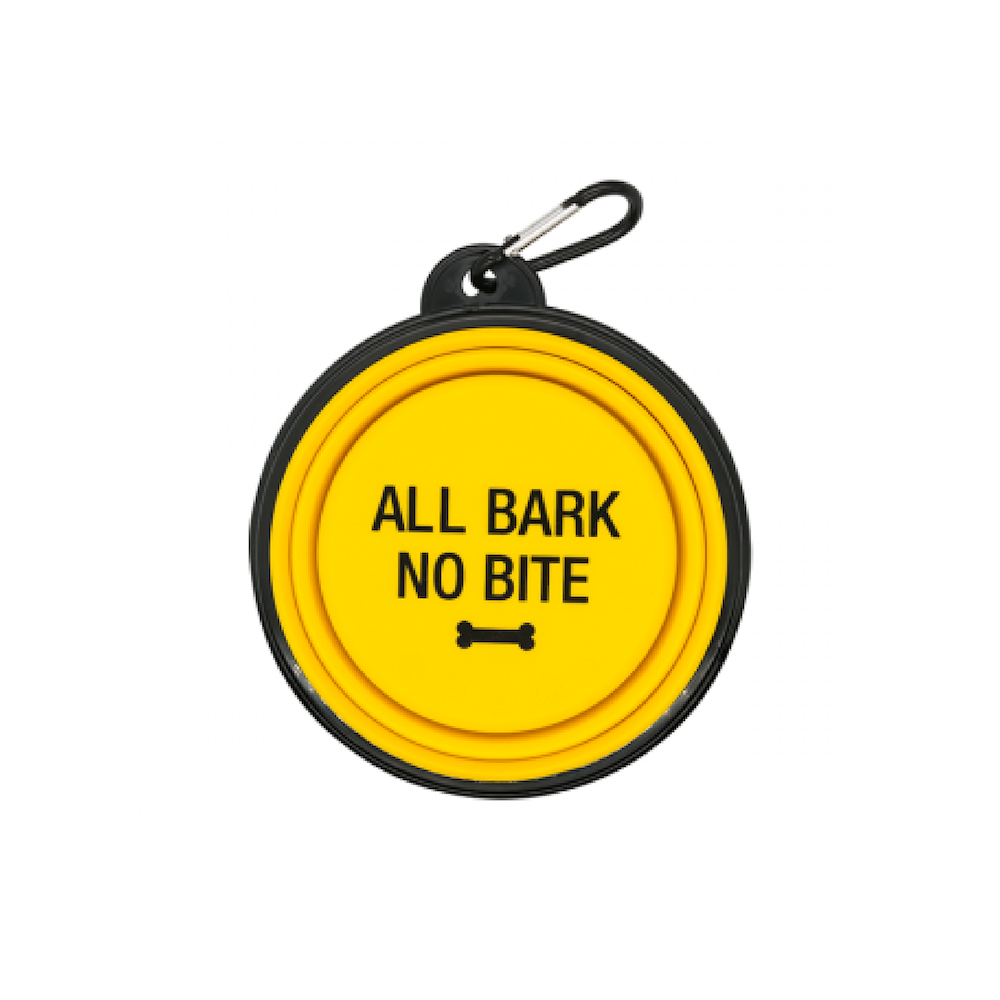 Dog Bowl - All Bark No Bite (Yellow)