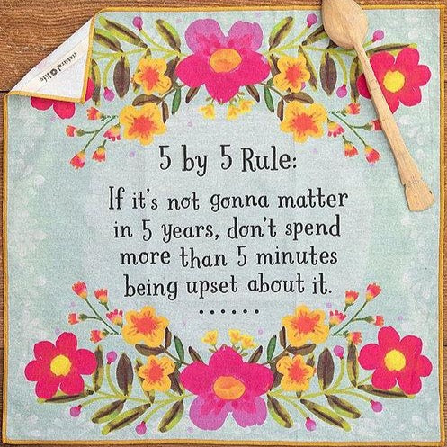 Cotton Tea Towel (5 by 5 Rule)