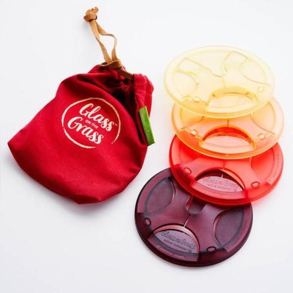 Wine Lovers - Slip on Wine Glass Bases (set of 4)
