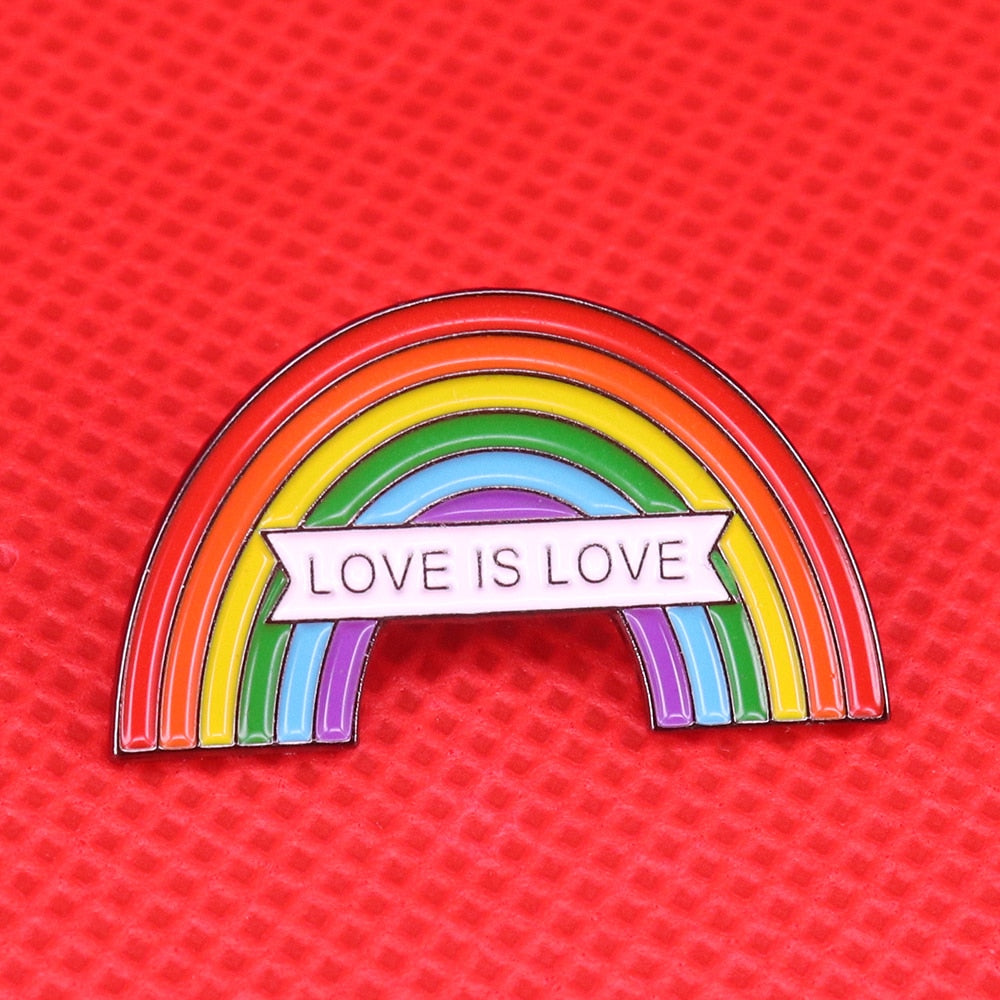 Love is Love Enamel Badge/Brooch