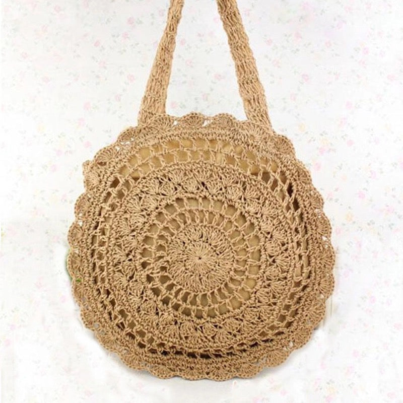 Bohemain Rattan Tote Bag