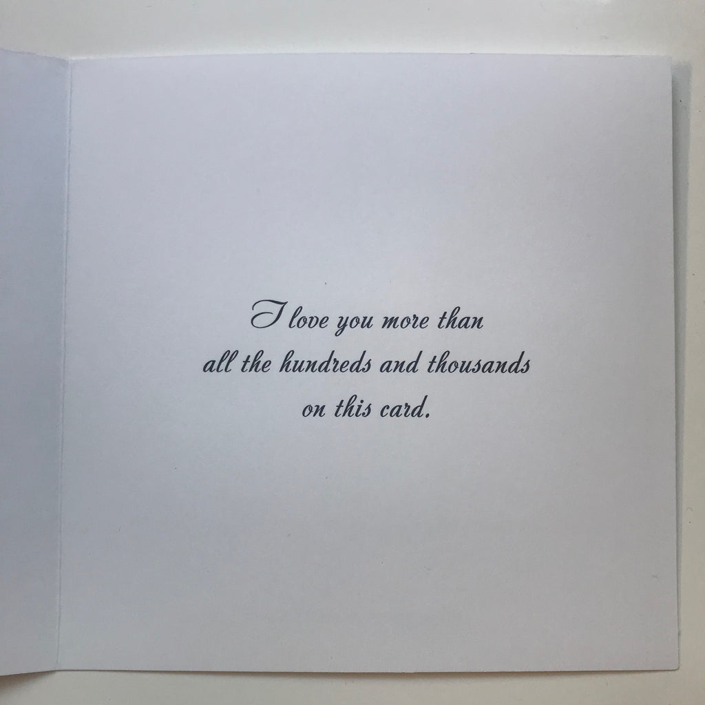 I love You (100's & 1000's)  Card