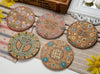 Set of 4 Pretty Retro Cork Coasters