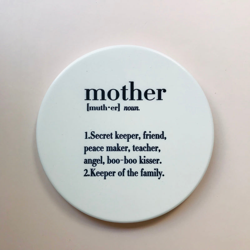 Ceramic Coaster - Mother Definition