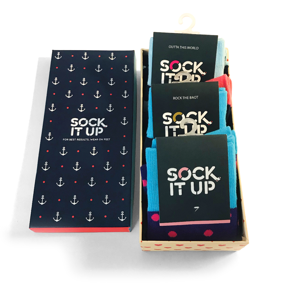 Sock It Up Gift Box (Contains 3 Socks)