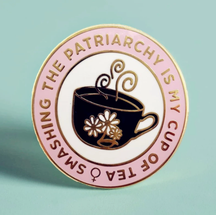 Smashing the Patriarchy Enamel Badge/Brooch