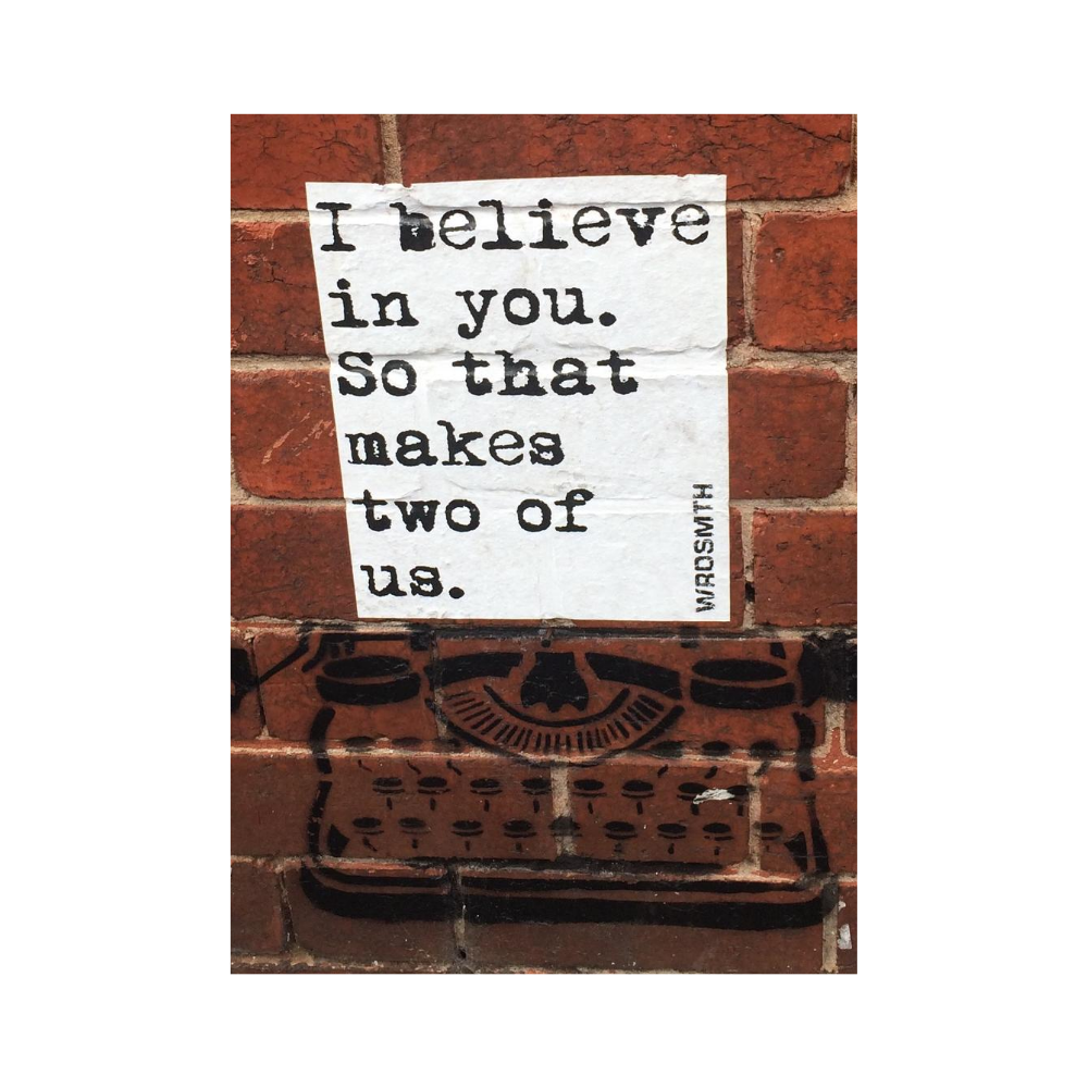 Greeting Card (Pack of 2) "I Believe in You" (Portrait)