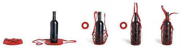 Bottle Holder/Sling (Red and Black)