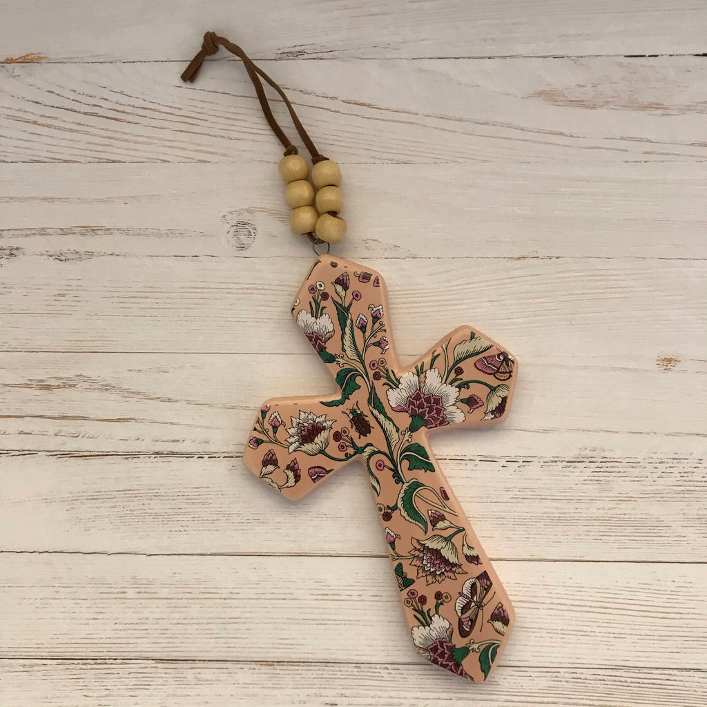 Cross with Beads Blossom (Small)